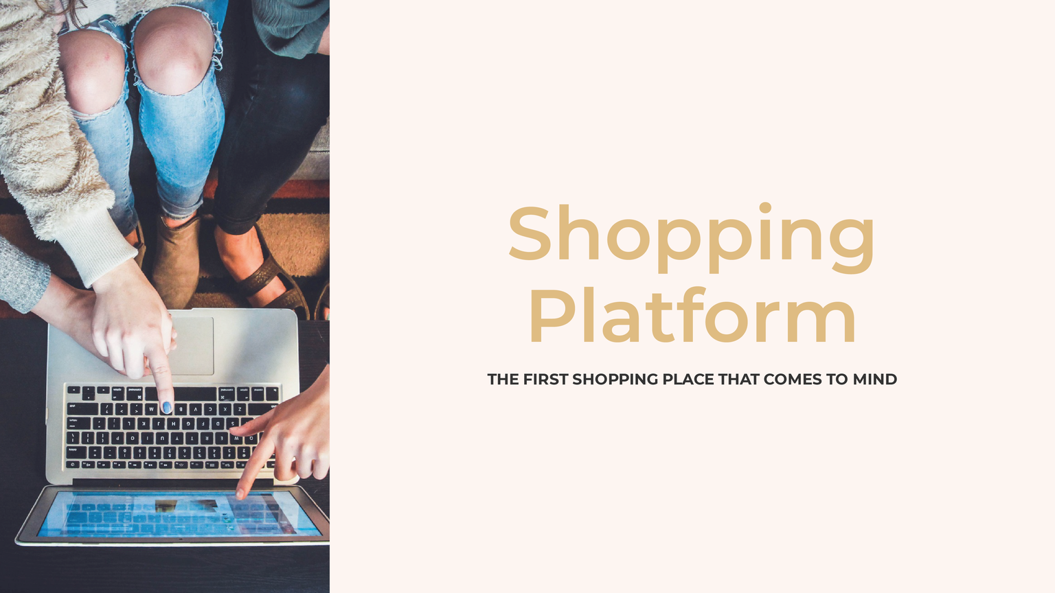 Slide from the unified retail platform concept presentation