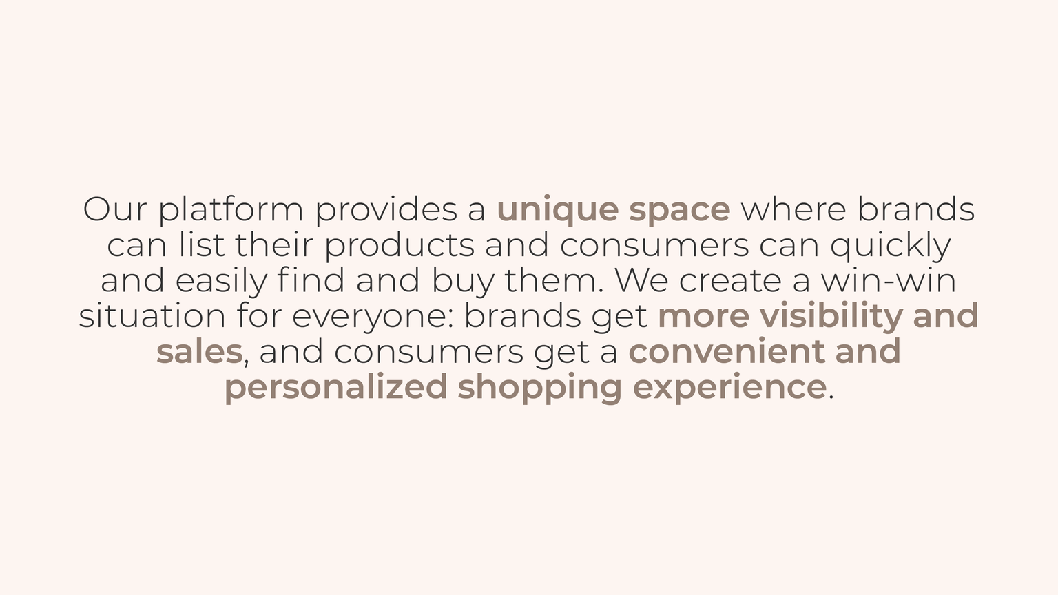 Slide from the unified retail platform concept presentation